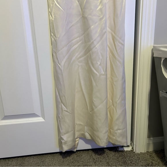 Alyce Design White Spaghetti Strap Open Back Simple Wedding/Prom/Event Dress - Picture 3 of 9